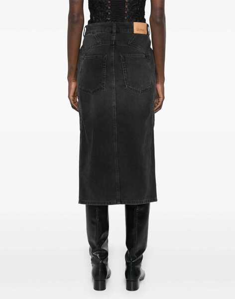 Fuste casual Isabel Marant Britt Skirt BLACK Femei (BM 16634736) 4