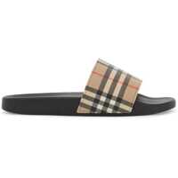Sandale fara toc Tartan Slides Femei