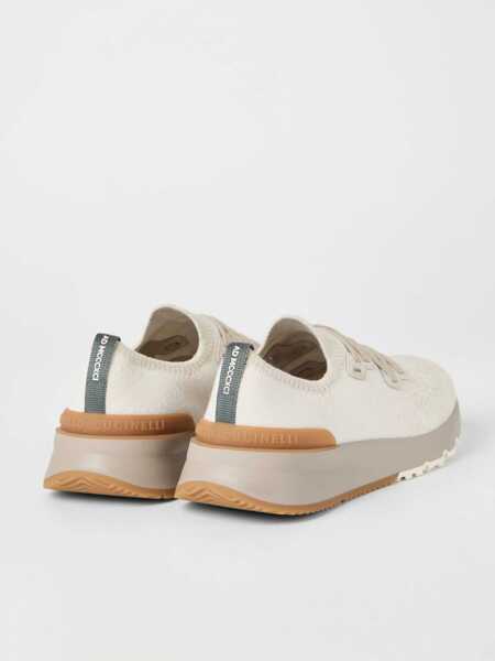 Sneakers Brunello Cucinelli Cotton Sneakers PANAMALATTECALCAREALPACA/PANAMA/AMBRA Barbati (BM 16636815) 3