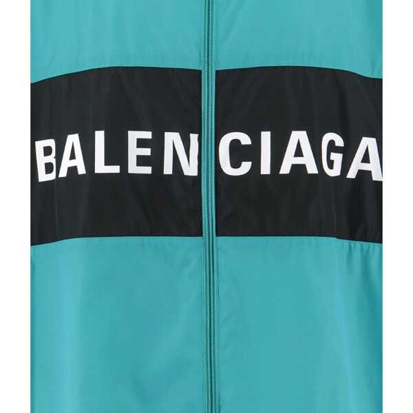 Jachete Balenciaga Balenciaga Windbreaker Logo Jacket Green Barbati (BM 16637151) 3