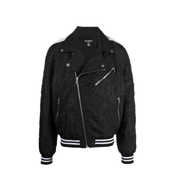 Bomber jacket Balmain Balmain Casual Bomber Jacket Black Barbati (BM 16637172) 1