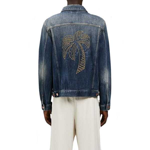 Jachete Palm Angels Palm Angels Denim Jacket Blue Barbati (BM 16637229) 3