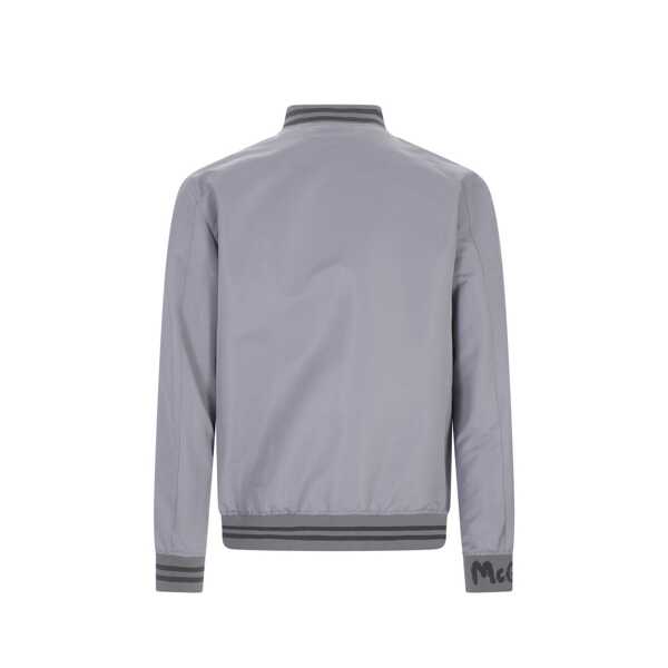 Bomber jacket Alexander McQueen Alexander McQueen Bomber Jacket Gray Barbati (BM 16637274) 2