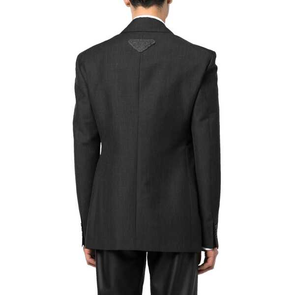 Jachete Prada Prada Double-Breasted Wool Jacket Gray Barbati (BM 16637307) 3