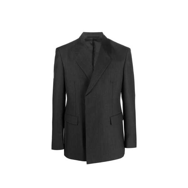 Jachete Prada Prada Double-Breasted Wool Jacket Gray Barbati (BM 16637307) 1