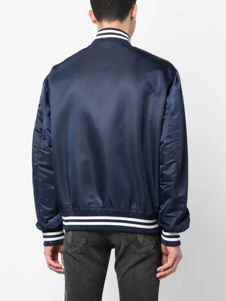Bomber jacket Versace Versace Bomber Jacket Blue Barbati (BM 16637328) 4