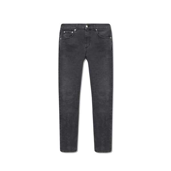 Blugi Alexander McQueen Alexander McQueen Cotton Denim Jeans Black Barbati (BM 16637406) 1