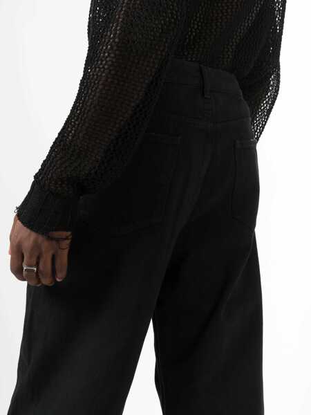 Blugi Saint Laurent Saint Laurent Long Baggy Denim Jeans Black Femei (BM 16637463) 5