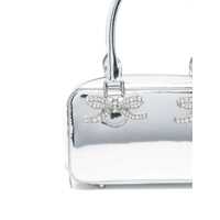 Genti de umar Self-Portrait Dama - Genti de umar Self-Portrait Self-Portrait Metallic Leather Mini Tote Bag SILVER Femei (BM 16638546) - B-mall.ro
