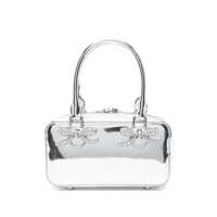 Genti de umar Self-Portrait Metallic Leather Mini Tote Bag Femei