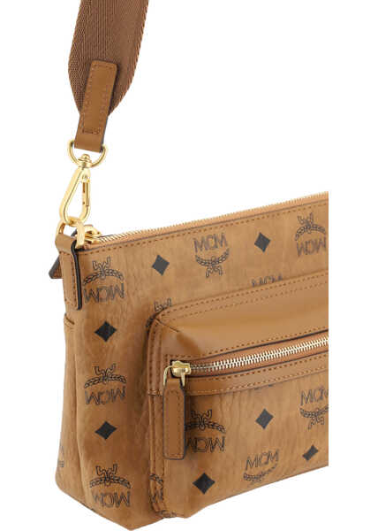 Genti de mana MCM Aren Visetos Shoulder Bag COGNAC Barbati (BM 16645272) 4