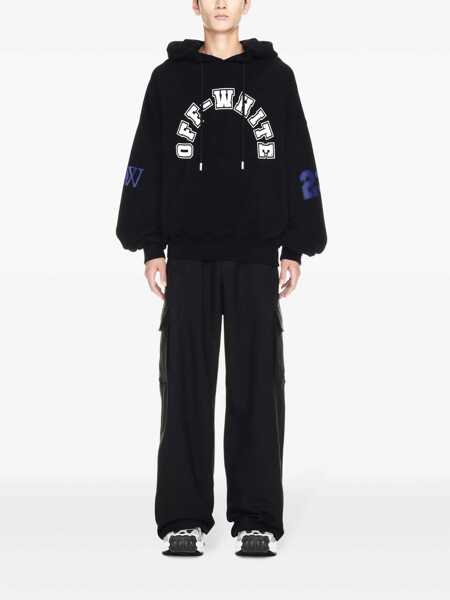 Bluze de trening Off-White Off-White Hooded Sweatshirt Black Barbati (BM 16645566) 2