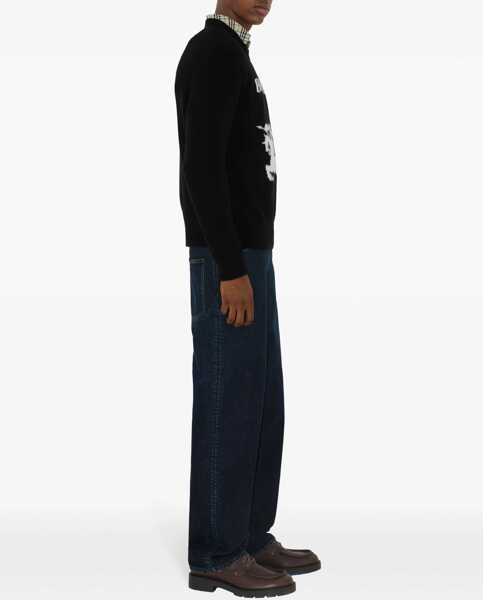 Pulovere Burberry Burberrys Equestrian Knight logo sweater BLACK Barbati (BM 16646061) 3