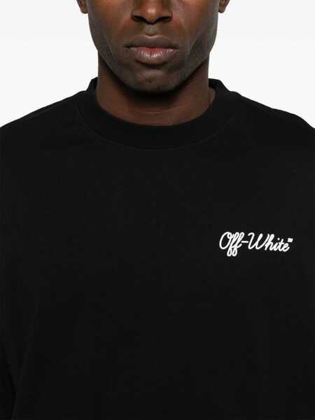 Tricouri Off-White Script Skate T-Shirt BLACK - WHITE Barbati (BM 16646106) 4