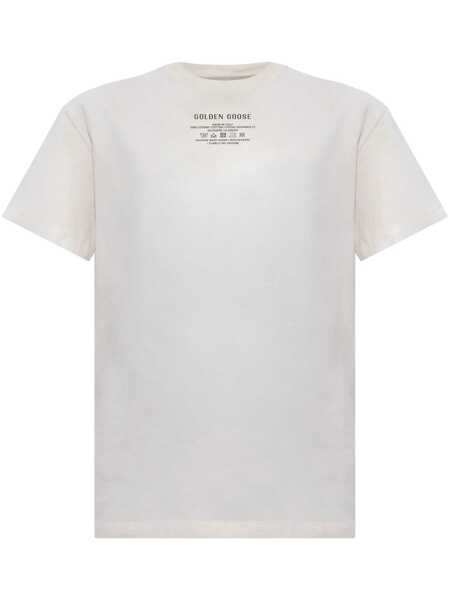 Tricouri Golden Goose Golden Goose T-Shirts And Polos HERITAGE WHITEBLACK Femei (BM 16649256) 1