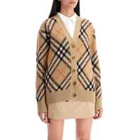 Cardigane Oversized Tartan Cardigan Femei