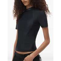 Tricouri Alexander Wang Dama - Tricouri Alexander Wang Rash Guard T-Shirt With Logo BLACK Femei (BM 16651017) - B-mall.ro