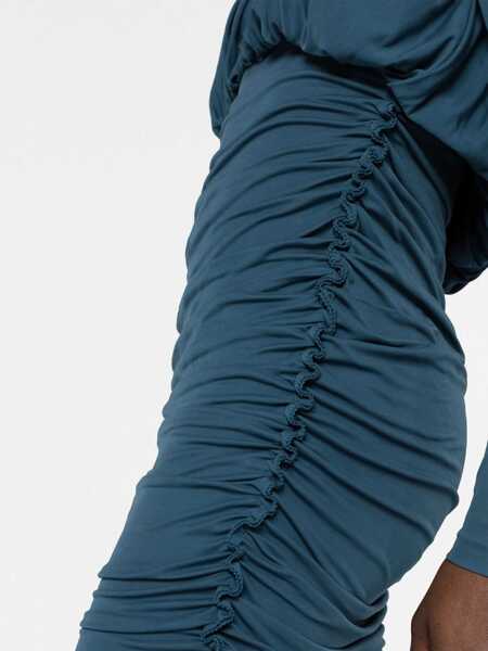 Rochii Saint Laurent Saint Laurent Long Sleeves Dress Blue Femei (BM 16651116) 3