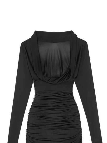Rochii Saint Laurent Saint Laurent Cowl Back Mini Dress Black Femei (BM 16651122) 3