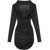 Saint Laurent Saint Laurent Cowl Back Mini Dress Black