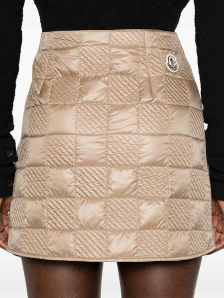 Fuste Moncler Moncler Quilted Skirt Beige Femei (BM 16652385) 5
