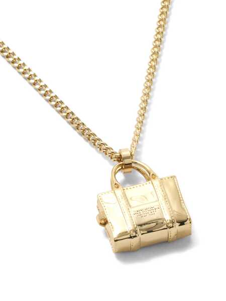 Bijuterii Marc Jacobs Marc Jacobs The Tote Bag Pendant Necklace LIGHT ANTIQUE GOLD Femei (BM 16652427) 5
