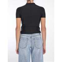 Tricouri Alexander Wang Dama - Tricouri Alexander Wang Rash Guard T-Shirt With Logo Black Femei (BM 16653471) - B-mall.ro