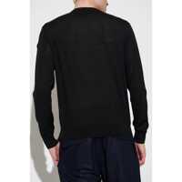Pulovere Moncler pentru Barbati - Pulovere Moncler Moncler Logo Intarsia Sweater Black Barbati (BM 16653612) - B-mall.ro