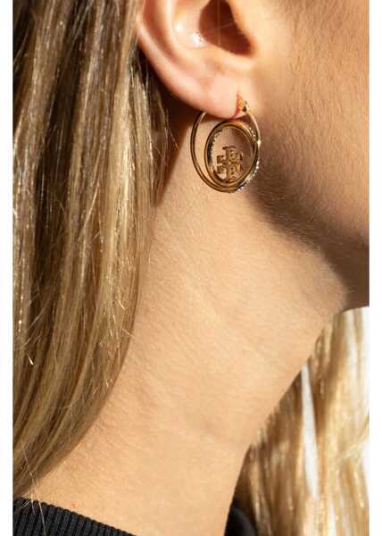 Cercei Tory Burch Miller Hoop Earrings GOLD Femei (BM 16656105) 2