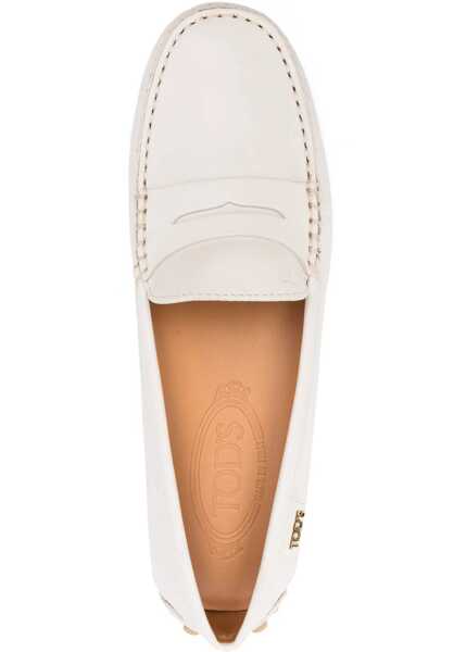 Mocasini TODS Leather Loafer IVORY Femei (BM 16656141) 4