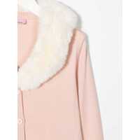 Pulovere casual pentru Fete - Pulovere casual Blumarine Cardiganl Faux Fur Collar PINK Fete (BM 16656744) - B-mall.ro