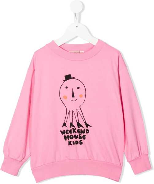 Hanorace WEEKEND HOUSE KIDS Octopus Crewneck Sweatshirt PINK Fete (BM 16656756) 1