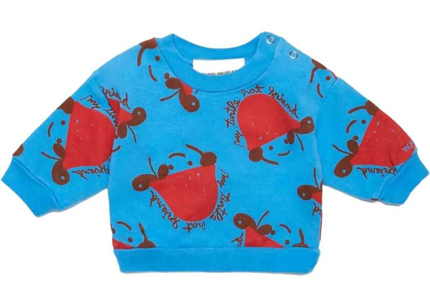 Hanorace WEEKEND HOUSE KIDS Turtle Hat Crewneck Sweatshirt BLUE Baieti (BM 16656759) 1