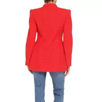 Sacouri Balenciaga Dama - Sacouri Balenciaga Balenciaga Tweed Blazer Jacket Red Femei (BM 16657014) - B-mall.ro