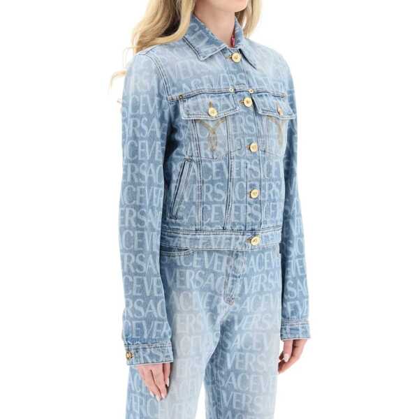 Jachete Versace VERSACE Denim Jacket Blue Femei (BM 16657071) 2