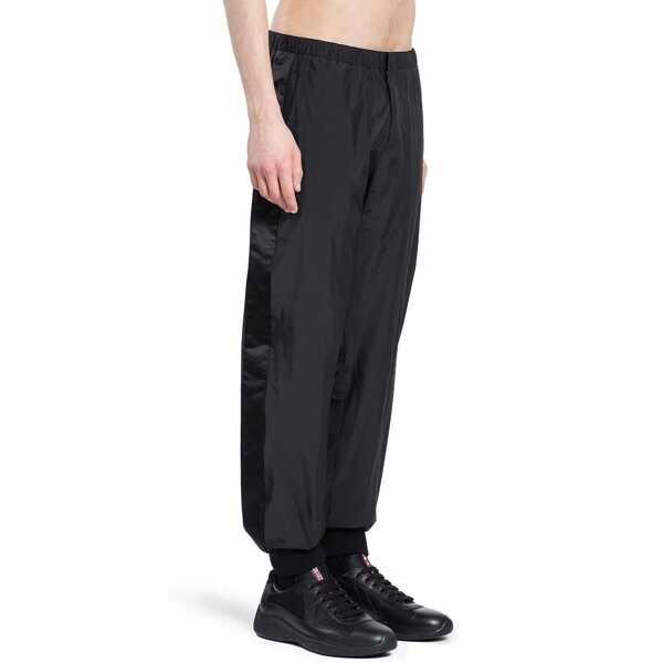Pantaloni de trening Prada Prada Silk Tec Sweatpants Black Barbati (BM 16657083) 2