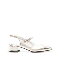 Pantofi cu toc 'Ischia' Metallic Slingback Pumps With Adjustable Strap In Patent Leather Woman Femei
