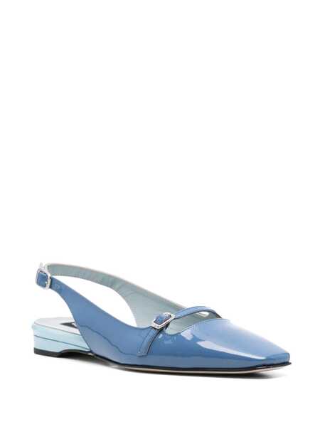 Balerini CAREL PARIS Ninon Blue Slingback Ballet Shoes In Leather Woman BLUE Femei (BM 16658916) 2