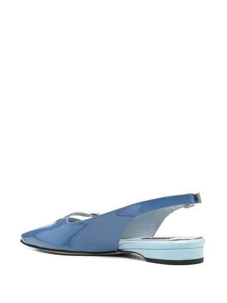 Balerini CAREL PARIS Ninon Blue Slingback Ballet Shoes In Leather Woman BLUE Femei (BM 16658916) 3