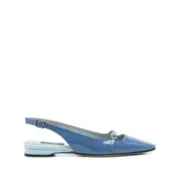 Balerini 'Ninon' Blue Slingback Ballet Shoes In Leather Woman Femei