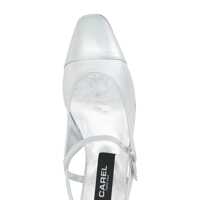 Balerini CAREL PARIS Dama - Balerini CAREL PARIS Oceano Silver Colored Slingback Ballet Shoes With Contrasting Toe In Leather Woman GREY Femei (BM 16658922) - B-mall.ro