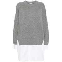 Pulovere Stella McCartney Merino And Poplin Sweater Femei