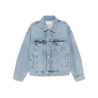 Geci 'Stefano' Light Blue Jacket With Classic Collar In Denim Man Barbati
