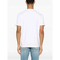 Tricouri DSQUARED2 pentru Barbati - Tricouri DSQUARED2 White T-Shirt With Chest Logo Application In Cotton Man WHITE Barbati (BM 16663293) - B-mall.ro