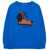 WEEKEND HOUSE KIDS Dog Boots Crewneck Sweatshirt BLUE