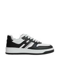 Sneakers Basket Pelle Bianco Nero Femei