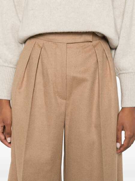 Pantaloni casual Max Mara Pants Fiesta Piano BEIGE Femei (BM 16664985) 5
