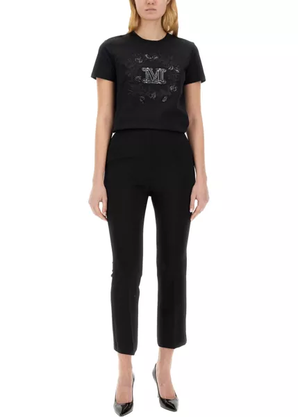 Pantaloni casual Max Mara Pants Nepeta BLACK Femei (BM 16665003) 2