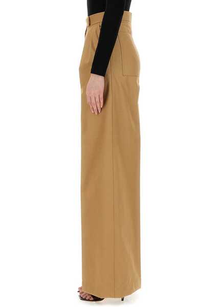 Pantaloni casual Max Mara Wide Leg Pants BEIGE Femei (BM 16665165) 4