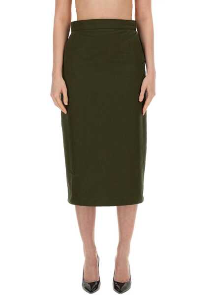 Fuste casual Max Mara Cognac Skirt MILITARY GREEN Femei (BM 16665189) 1